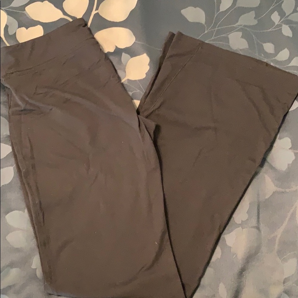 Black flare leggings